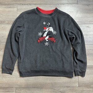 Looney Tunes sweater Sylvester Retro 1X Crew Neck Grey